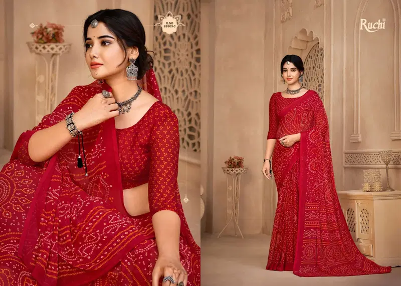 Star Chiffon Hits By Ruchi Chiffon Printed Wholesale Daily Wear Saree In India